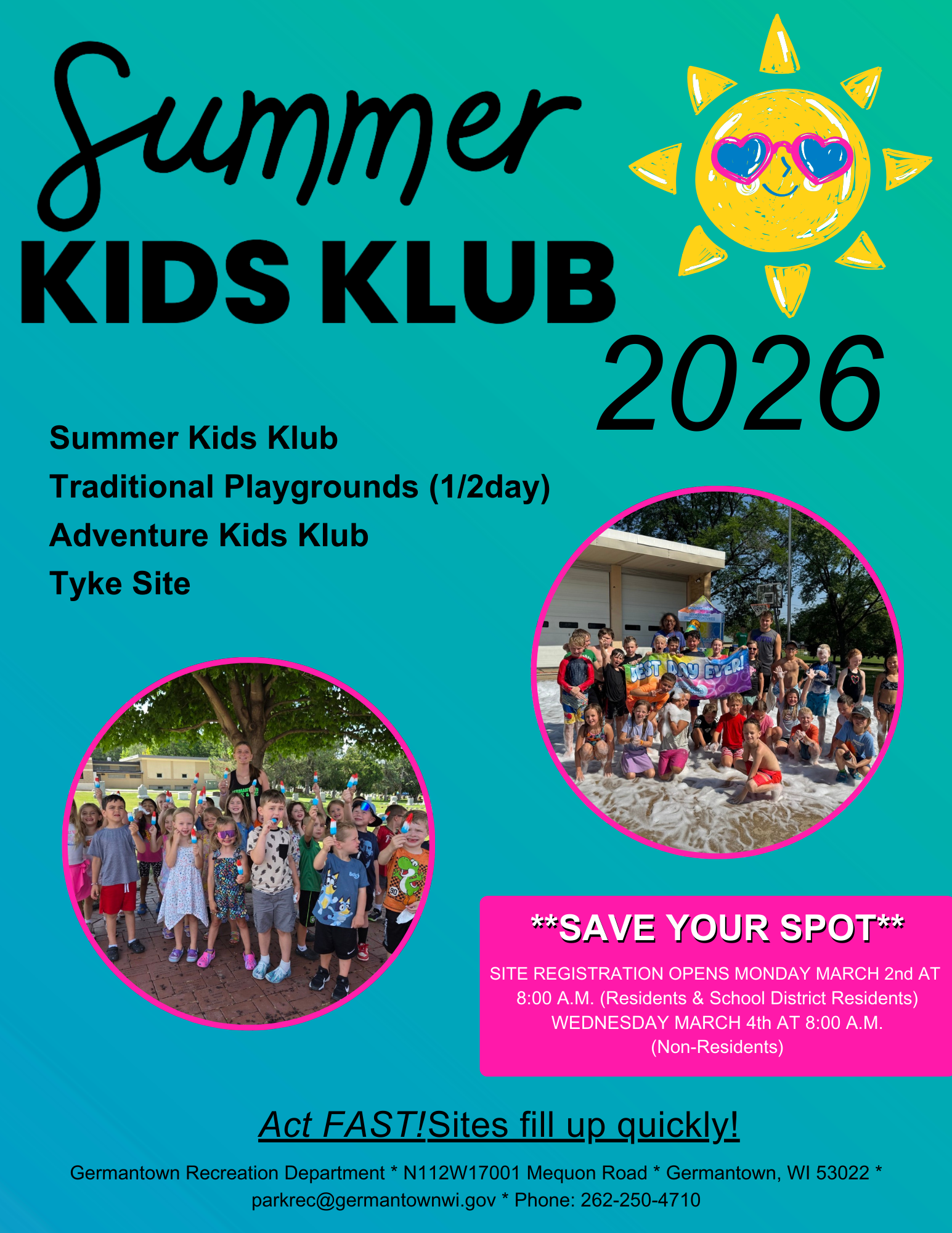 Summer Kids Klub 2026 Info Packet 