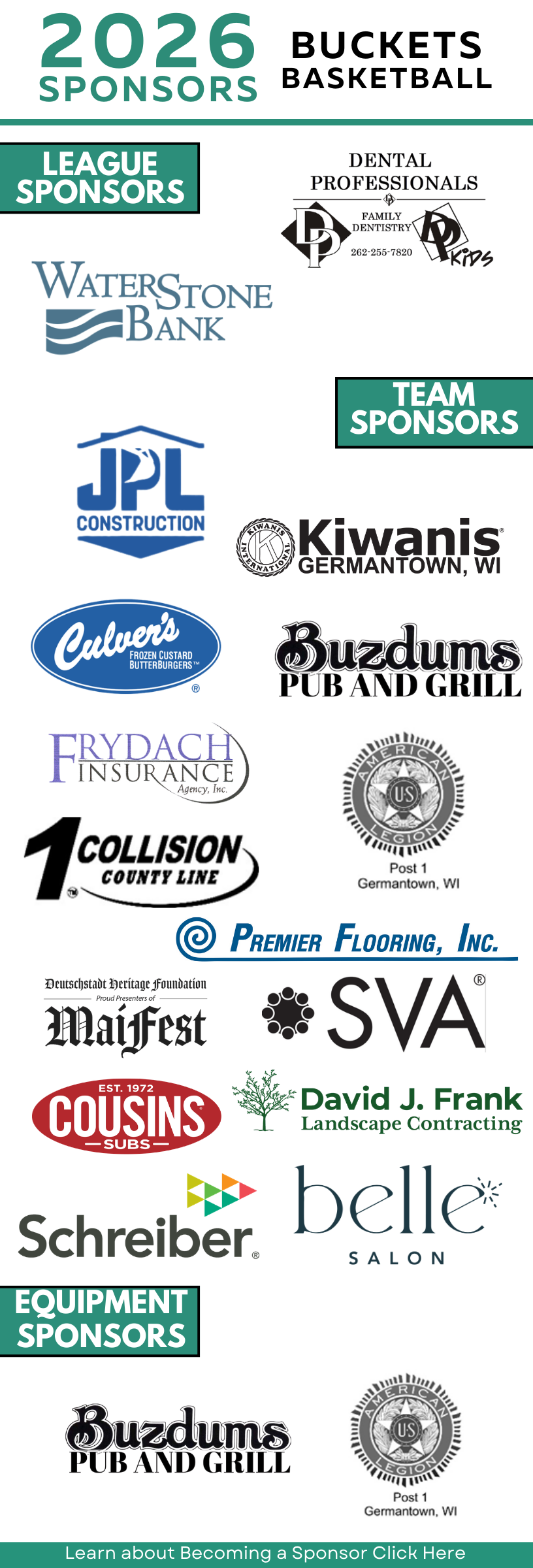 2026 Buckets Sponsorship