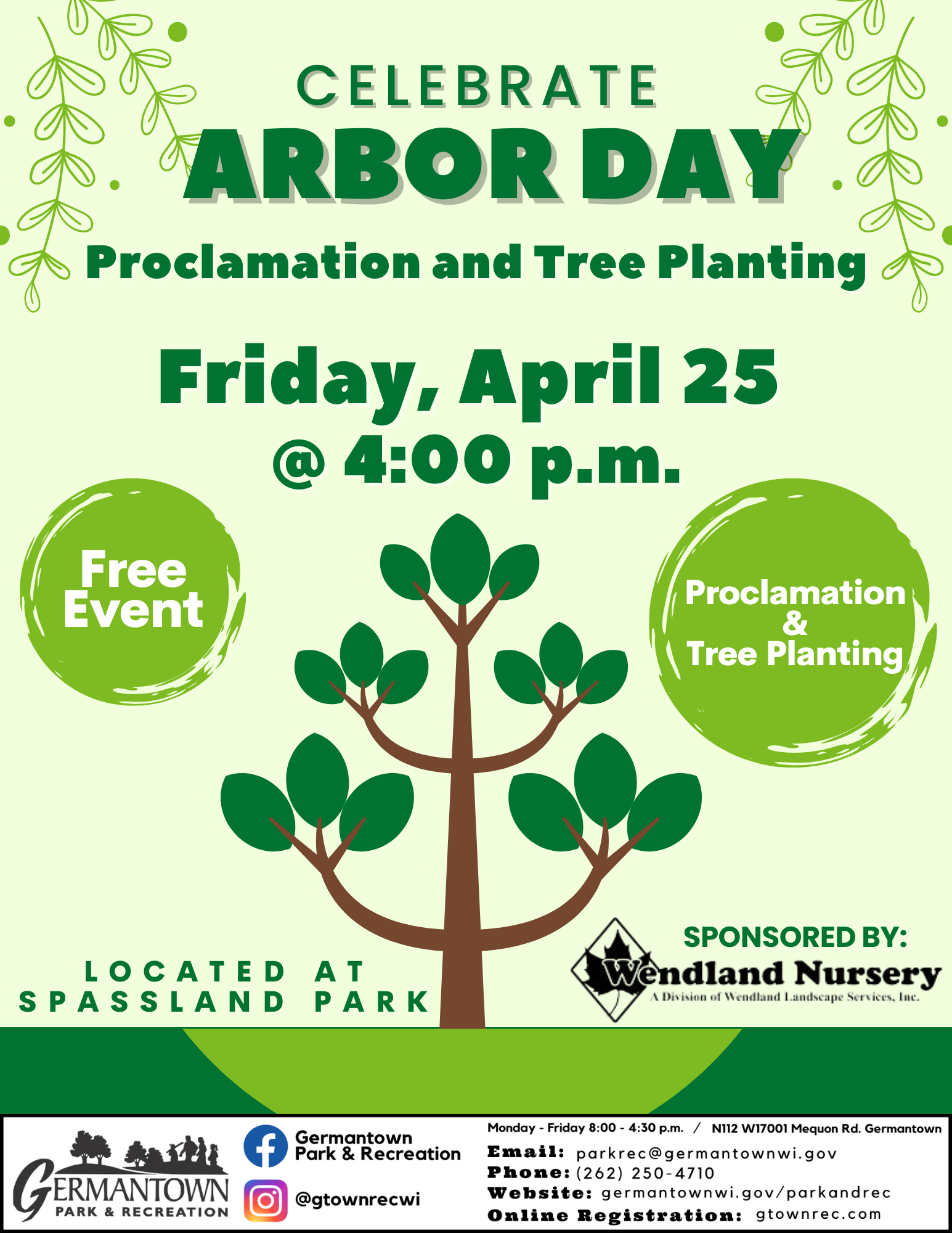 Arbor Day 2025 Flyer